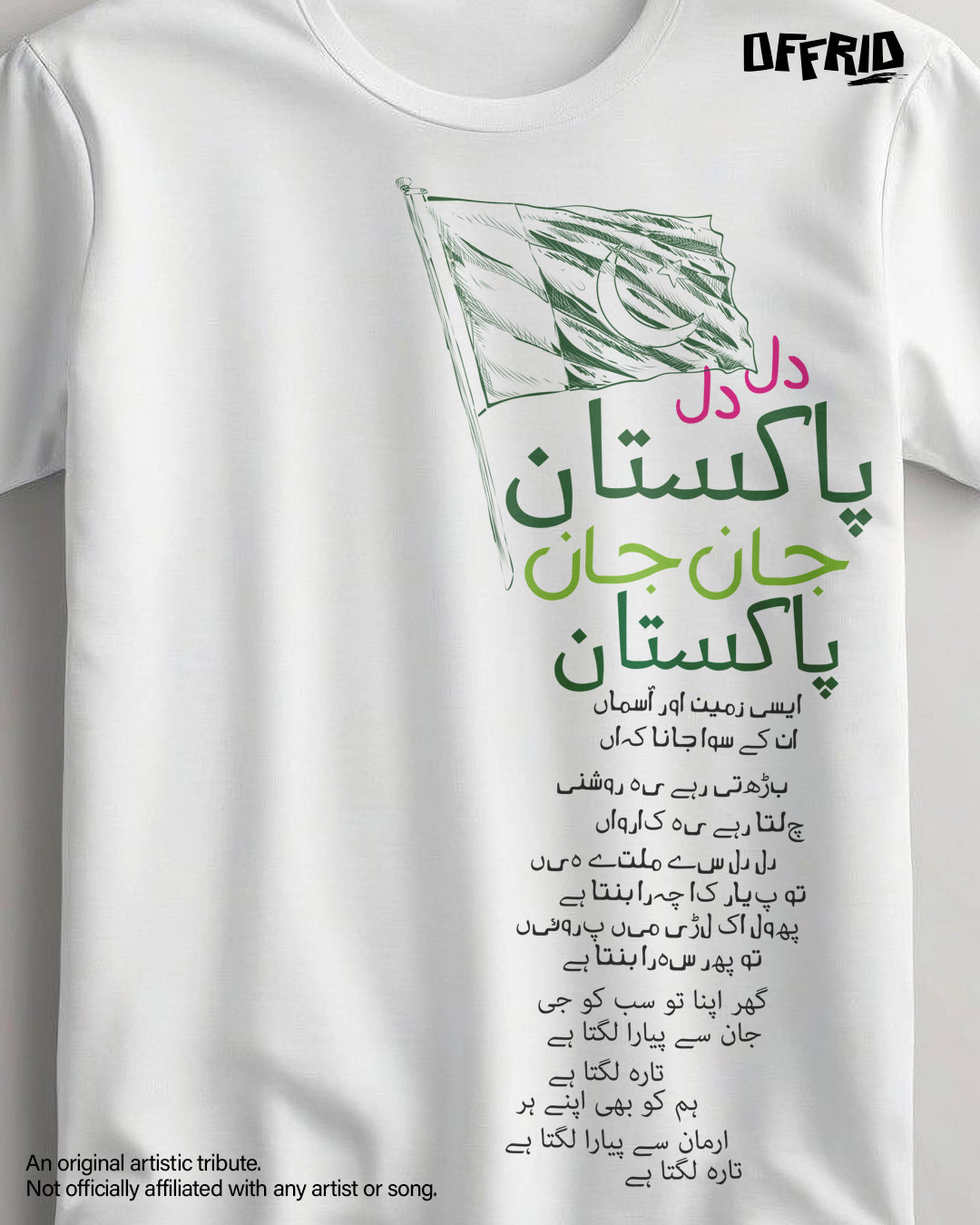 Dil Dil Pakistan - Oversized Tshirt – 14th August Special – Independence Day Pakistan – Patriotic Streetwear