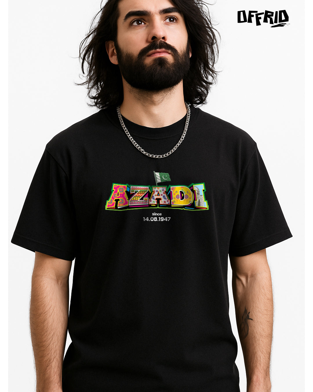 Azadi 1947 Oversized Tshirt – 14th August Special – Independence Day Pakistan – Patriotic Streetwear