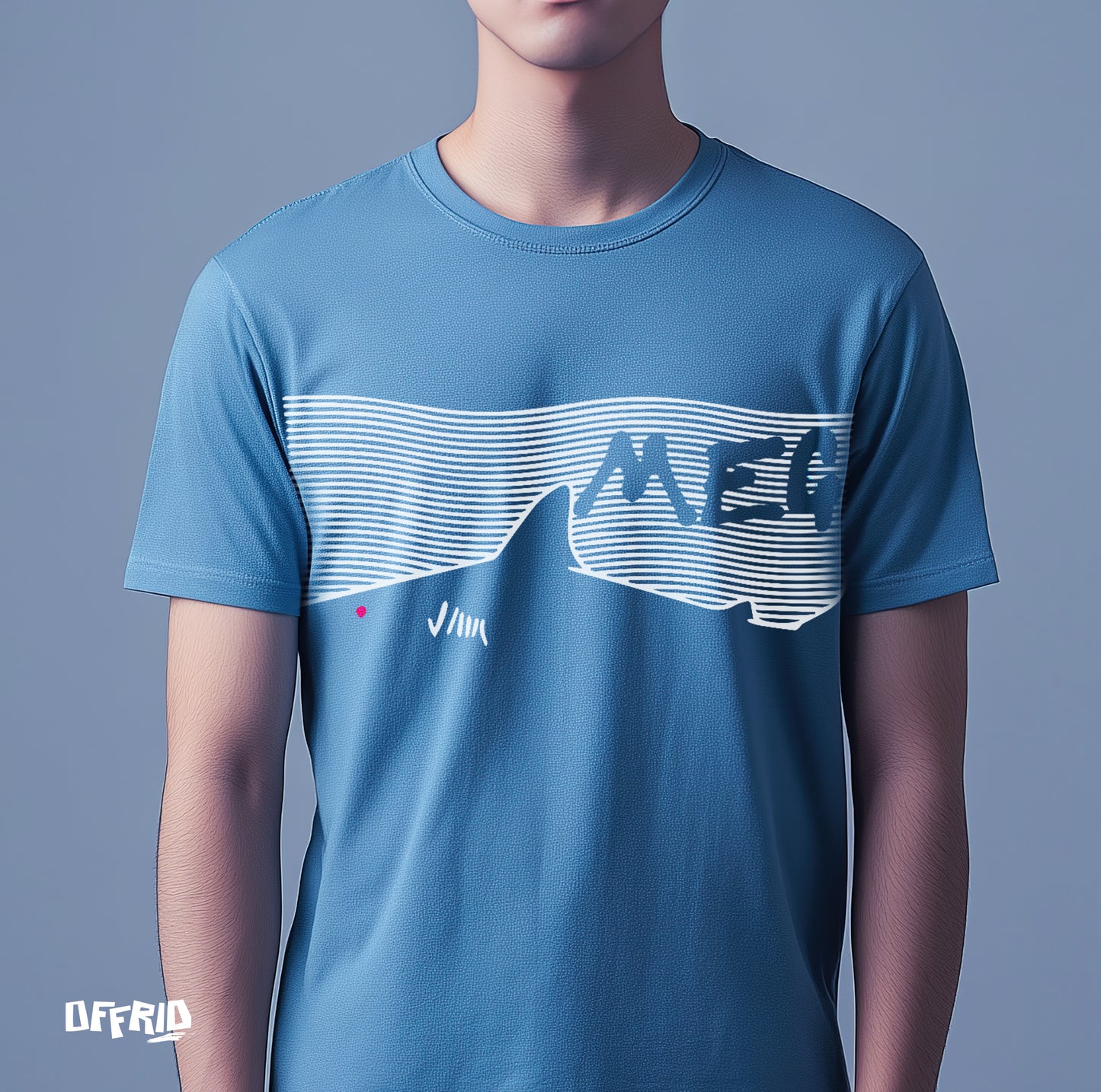 concept based meg t-shirt in blue color