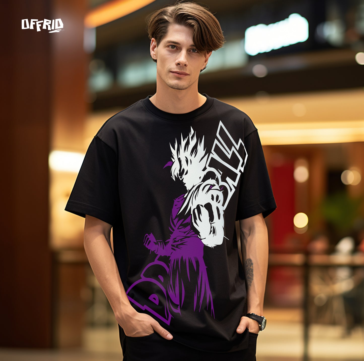 Dragon Ball Z Anime T-Shirt – Gohan-Inspired Super Saiyan Graphic Tee by OFFRID