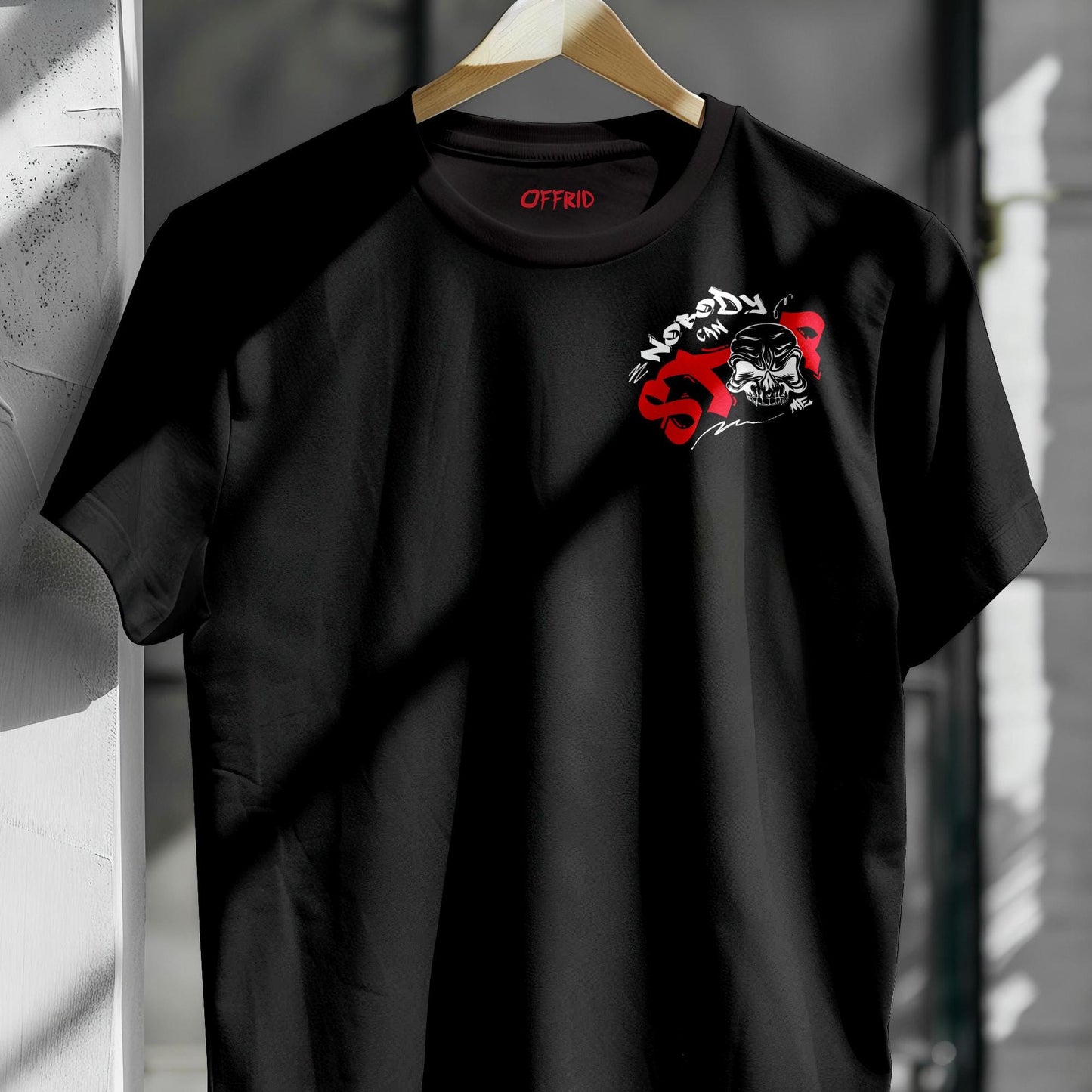 Nobody Can Stop Me – Offrid Regular Fit T-Shirt | Streetwear Graphic Tee | Unisex Bold Fash