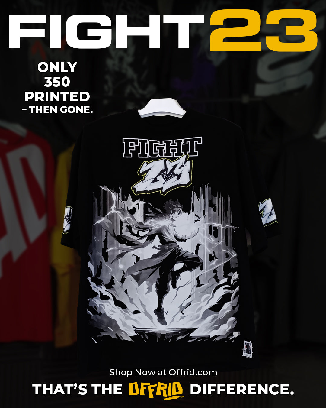 Offrid Chapter II: Fight "23" – Streetwear x Anime T-Shirt Drop