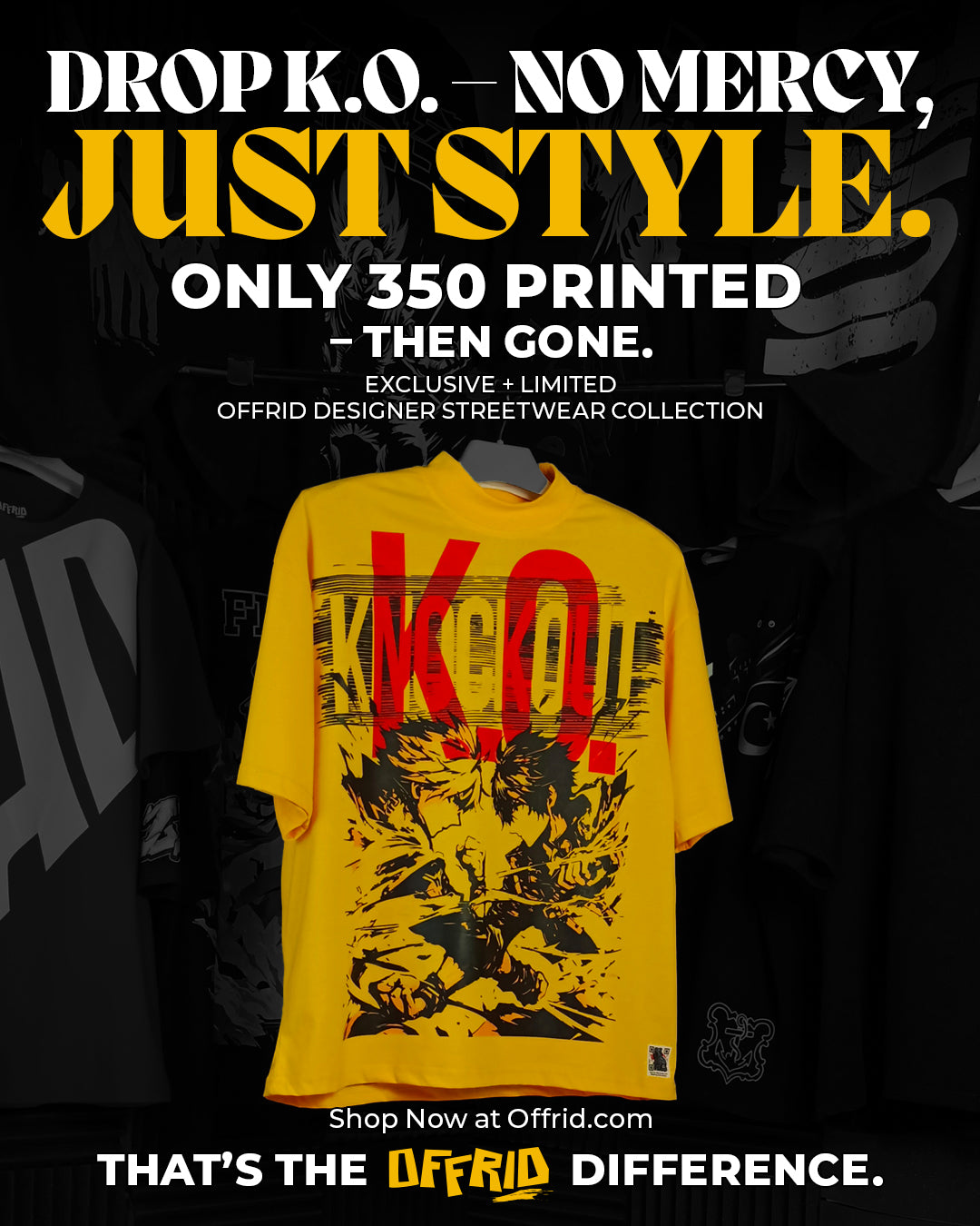 Offrid Chapter 1: KNOCKOUT – Anime Action T-Shirt (Streetwear Series)