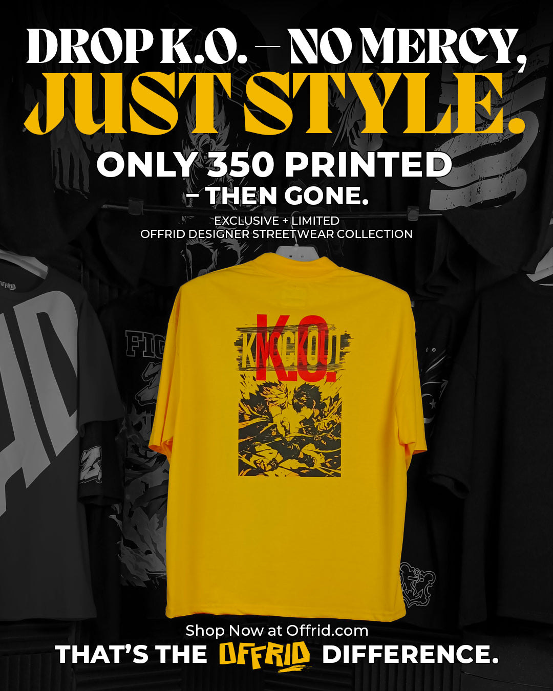 Offrid Chapter 1: KNOCKOUT – Anime Action T-Shirt (Streetwear Series)