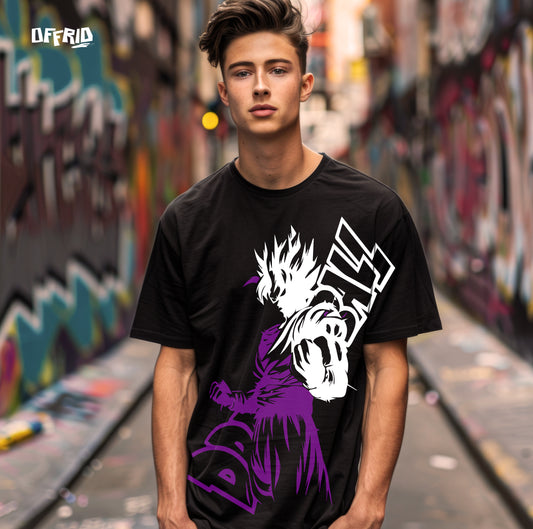 Dragon Ball Z Anime T-Shirt – Gohan-Inspired Super Saiyan Graphic Tee by OFFRID